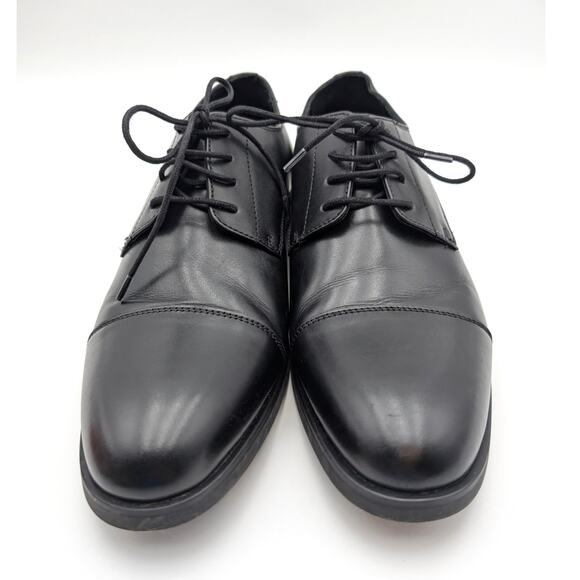Nordstrom Elliott Cap Toe Lace-Up Derby Shoes Men's Black Size 12M EU45 - Picture 2 of 11